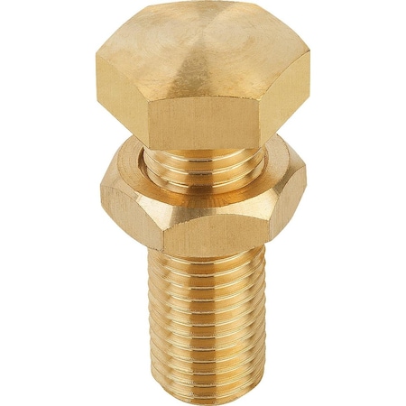 Kipp Rest Pad M16X45, H=55, Sw=24, Brass Bright K0307.16155